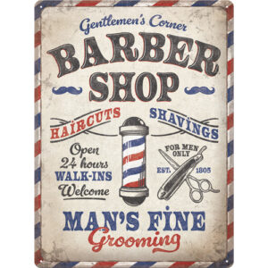 Sign 30 x 40cm Barber Shop