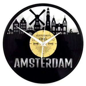Vinyl clock Amsterdam