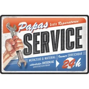 Sign 20 x 30cm Papas Service