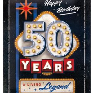 Sign 15 x 20cm 50 Years Birthday