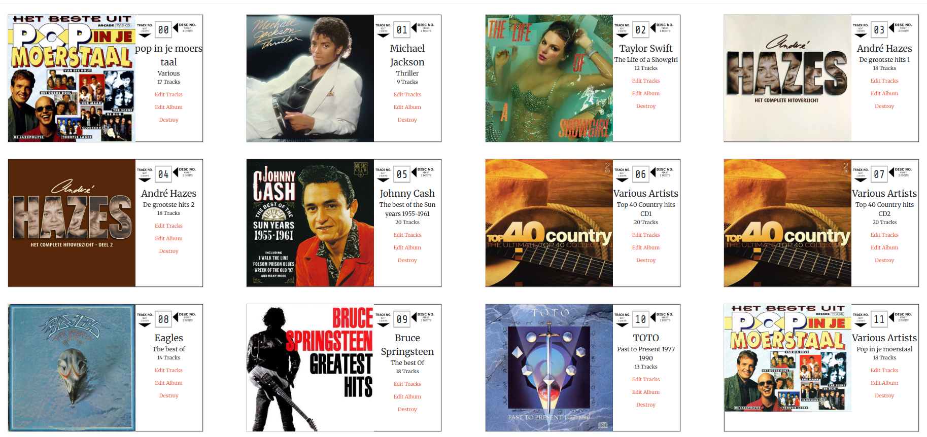 Jukebox voor 100 cd's. Meer dan 2000 liedjes. - Afbeelding 2